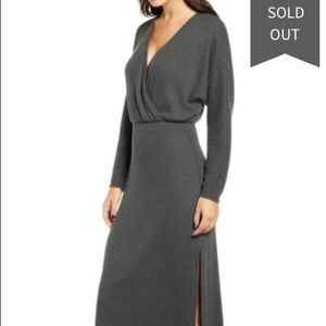 NWT All in Favor Cozy Ribbed Midi Dress Size XS